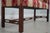 Chippendale Style Cherry Damask Upholstered Window Bench For Sale - Image 9 of 12