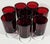 Ruby Red Goblets- Set of Eight For Sale - Image 4 of 8