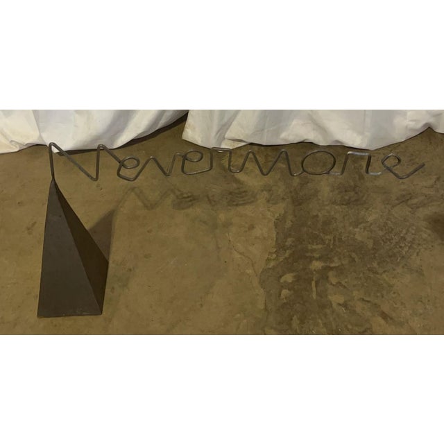"Nevermore" — Abstract Steel Sculpture, Herbert Simon 1972 For Sale - Image 4 of 5
