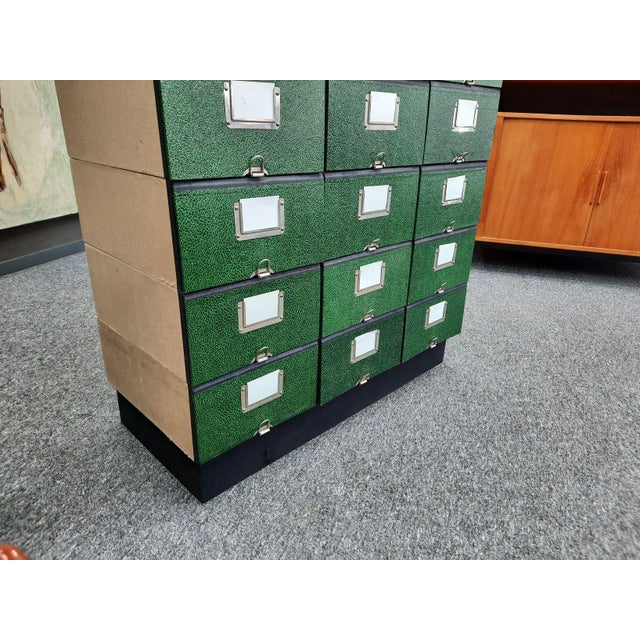 Paper Mid-Century Modern Highboard with File Boxes, 1950s, Set of 31 For Sale - Image 7 of 13