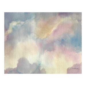 1960s Arthur Sembler Abstract Watercolor