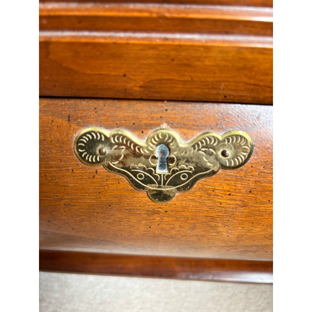 Vintage Baker Furniture Walnut Bombay Chest For Sale In Philadelphia - Image 6 of 11