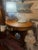 Brown Early 1900s Oval Double Pedestal Library Table For Sale - Image 8 of 12