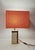 Mid-Century Modern Mid-Century Modern Travertine and Resin Table Lamp, 1980s For Sale - Image 3 of 11