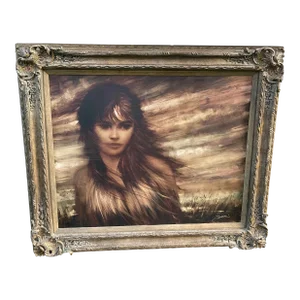 Vintage Alfred Sussi’s Painting of a Woman.