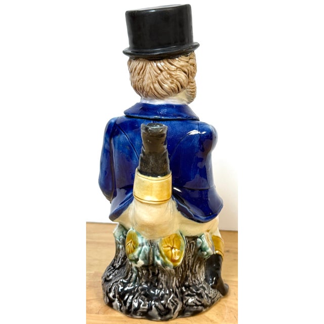 19th Century Victorian Majolica “Three-Legged Gentleman” Teapot, William Brownfield & Sons For Sale - Image 5 of 18