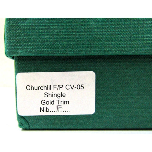 Conway Stewart Churchill Ltd. Edition Wellington Yellow Whirl Fountain Pen Set For Sale - Image 17 of 17