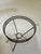 Mario Tempestini MCM Atomic Tripod Hairpin Wrought Iron and Glass Side Table Tempestini, Attributed For Sale - Image 4 of 5