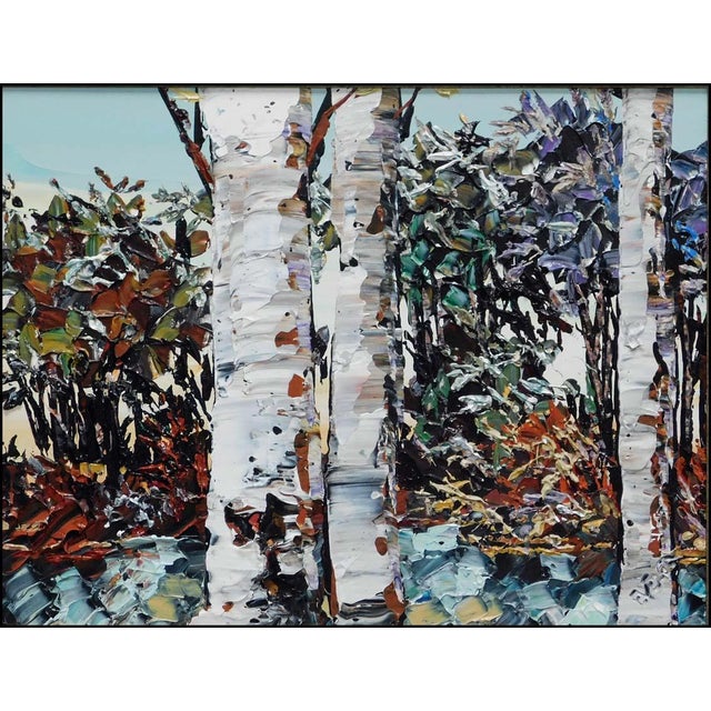 "Dawn's Glow I" framed Original Oil on Canvas by Maya Eventov ADL041415-09 Hand signed by the artist NEW museum mounted,...