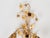 1960s Italian Florentine Gilt Metal Floral 2-Light Wall Sconce With Crystals For Sale - Image 6 of 10