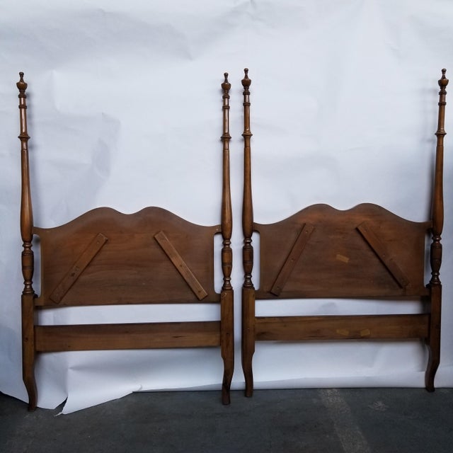 French Provincial Twin Poster Headboards a Pair Chairish