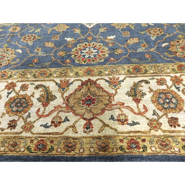 2000 - 2009 Vintage Hand-Knotted Handspun Wool Rug With Vegetable Dye by Nasser.8'x 9'5" For Sale - Image 5 of 18