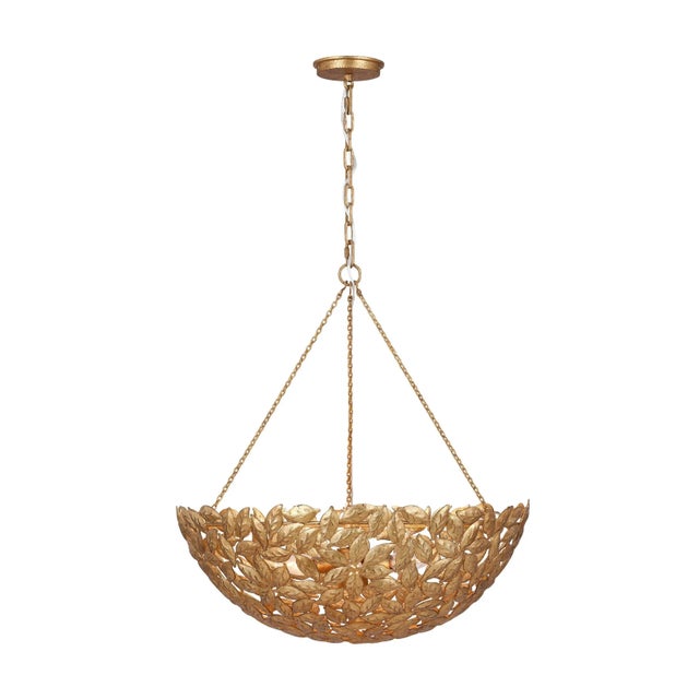 2020s Alexa Hampton by Visual Comfort Studio Kelan Large Pendant, Antique Gild For Sale - Image 5 of 5