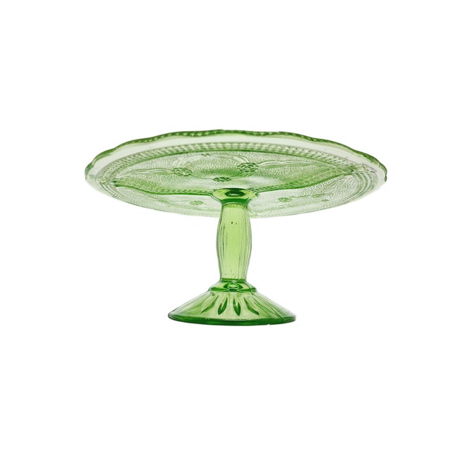 Cake Bowl on Stand from Ząbkowice Glassworks, 1970s For Sale - Image 4 of 18