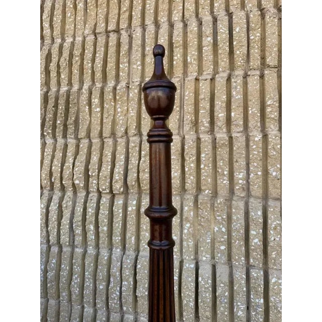 Georgian Style Carved Queen Size Poster Bed by White Furniture For Sale - Image 4 of 18