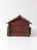 Antique Folk Art Log Cabin Sewing Box For Sale - Image 4 of 17