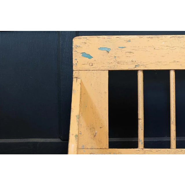 European Primitive Painted Bench, Early 20th Century For Sale - Image 5 of 9