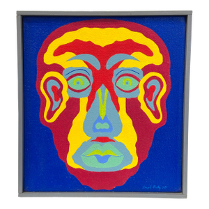 Vibrant Geometric Portrait by Chicago Imagist Errol Ortiz