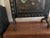 Vintage Victorian Fireplace Ebony Screen Featuring a Hand Painted Floral Arrangement on Canvas For Sale In Los Angeles - Image 6 of 7