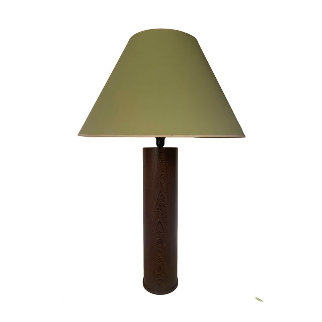 Mid-Century Modern Large Mid-Century Modern Scandinavian Tropical Hardwood Table Lamp, 1960s For Sale - Image 3 of 11