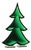 Green Pine Tree Ekkolight 23.5"H For Sale
