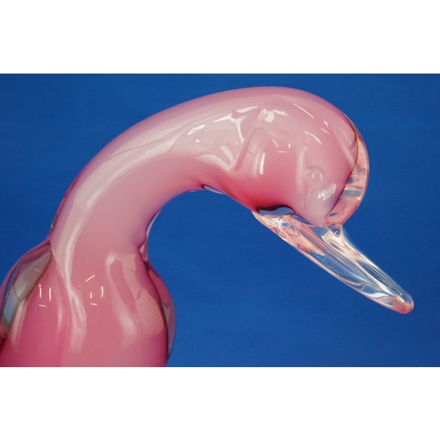 Large 20th Century Ducks in Pink Sommerso Glass by Archimede Seguso, Murano, Italy, Set of 2 For Sale - Image 18 of 18
