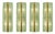 Rectangular Murano Glass Wall Sconces with Chrome Finish by Simoeng for Simoeng, Set of 4 For Sale