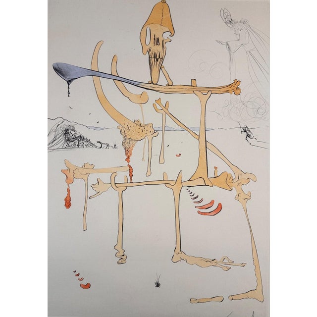 ARTIST: Salvador Dali TITLE: Visions de Quevedo Paysage avec Squelette (Landscape With Skeleton) MEDIUM: Etching SIGNED:...