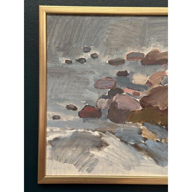 Original Swedish Oil on Canvas – “Öland Motif” by Roger Hägnert – Signed & Dated 1989 – Vintage & Framed – 42 × 36 cm...