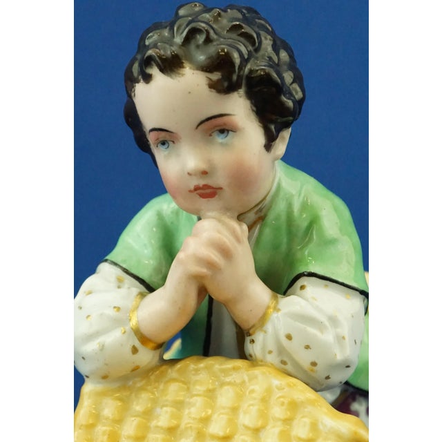 Early 19th Century Porcelain Figurine of Child with Basket by Jacob Petit, France For Sale - Image 13 of 18