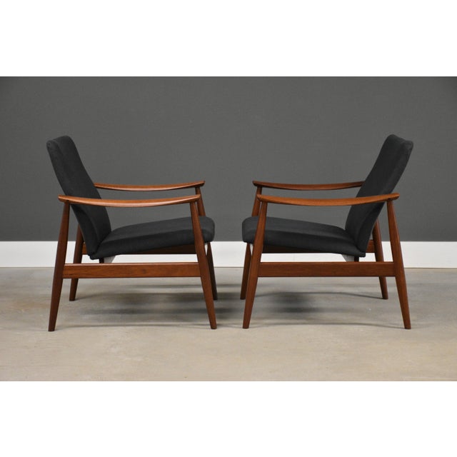 1950s 1950s Finn Juhl 138 Easy Lounge Chairs for France and Son- A Pair For Sale - Image 5 of 11
