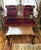 This is an antique, Tiger Oak, coffee table with carved Cabriole legs, and Eagle’s talon feet— all seated on top of tiny...