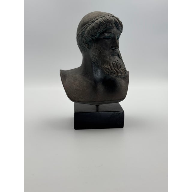 The Estia Creations Zeus - Poseidon Ancient Greek God Sculpture Statue Bust is an exquisite museum-quality replica that...