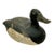 Very Nice Large Size Antique American Hand Carved & Painted Wood Duck Hunters Working Decoy With Glass Eyes For Sale
