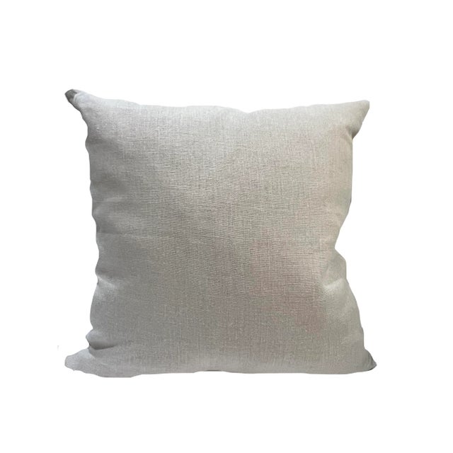 Textile Grey Kuba Cloth Pattern Pillow- Down Filled For Sale - Image 7 of 8