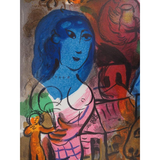 Modern Marc Chagall, Intimité, Lithograph For Sale - Image 3 of 9