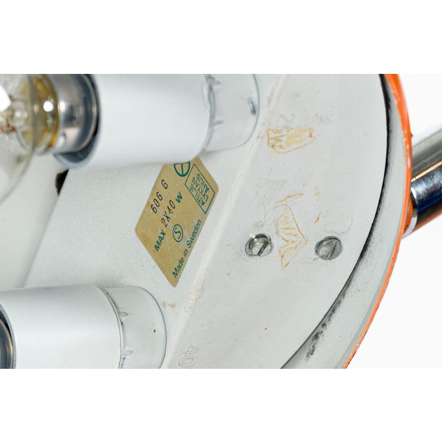 Vintage Mid-Century Modern Orange Floor Lamp by Ateljé Lyktan, Sweden, 1970s For Sale - Image 10 of 14