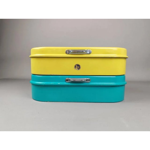 Mid-Centry Modern Lunch Box in Tin by Nils Johan, Sweden, 1950s For Sale - Image 6 of 14