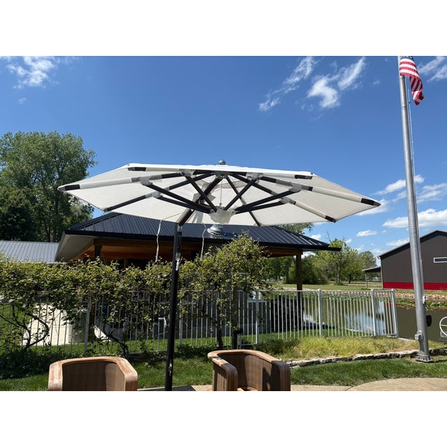 Tuuci® Ocean Master Max Cantilever Umbrella With Tilt – 9' Octagonal For Sale - Image 11 of 18