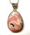 Metal Ankara Pink Pseudomorph Agate Necklace Encased in Sterling Silver For Sale - Image 7 of 7