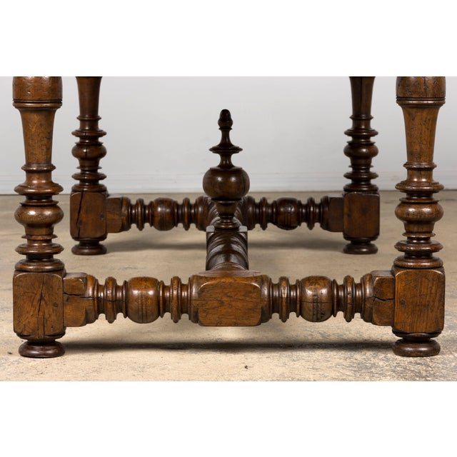 Late 19th Century French Louis XIV Style Oak Dining Table For Sale - Image 14 of 18