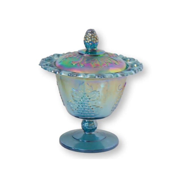 Whether you're hosting a retro-themed gathering or simply adding a touch of vintage allure to your home, this 1970s blue...