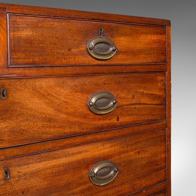 Antique Gentleman’s Tallboy, Chest of Drawers, Country House, Georgian, c.1790 For Sale - Image 10 of 12