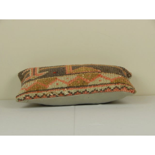 Mid-Century Modern Turkish Oushak Rug Pillow Cover For Sale - Image 3 of 5
