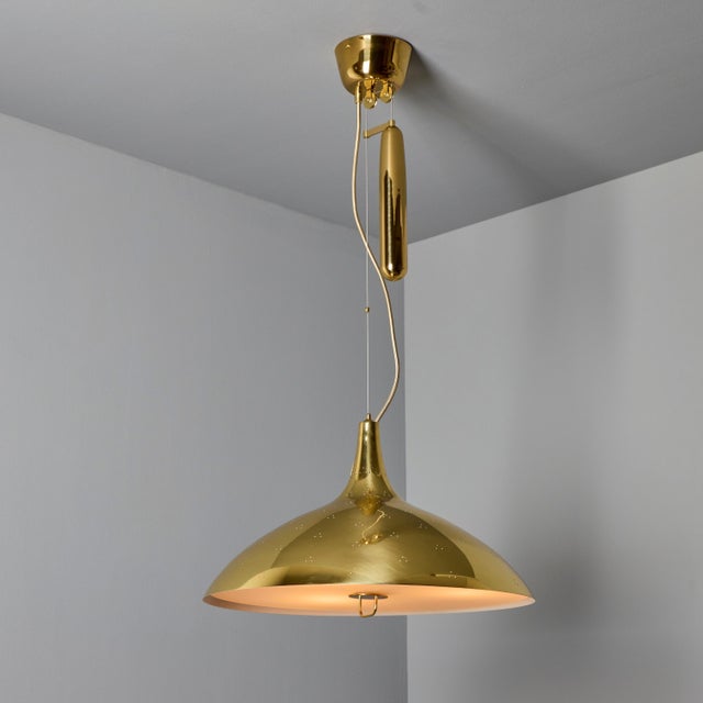 Paavo Tynell Paavo Tynell 'A1965' Counterweight Pendant Lamp in Brass for Gubi For Sale - Image 4 of 15