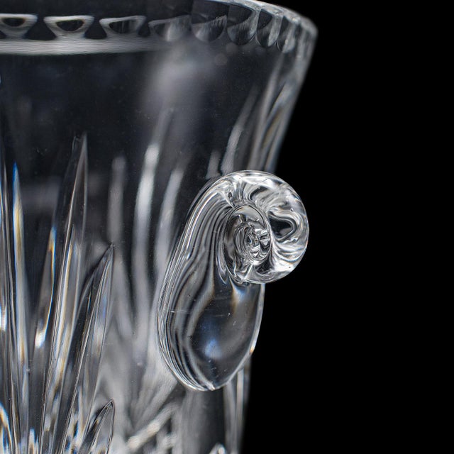 Vintage Wine Bottle Cooler, English, Cut Crystal, Champagne Ice Bucket, c.1960 For Sale - Image 9 of 10