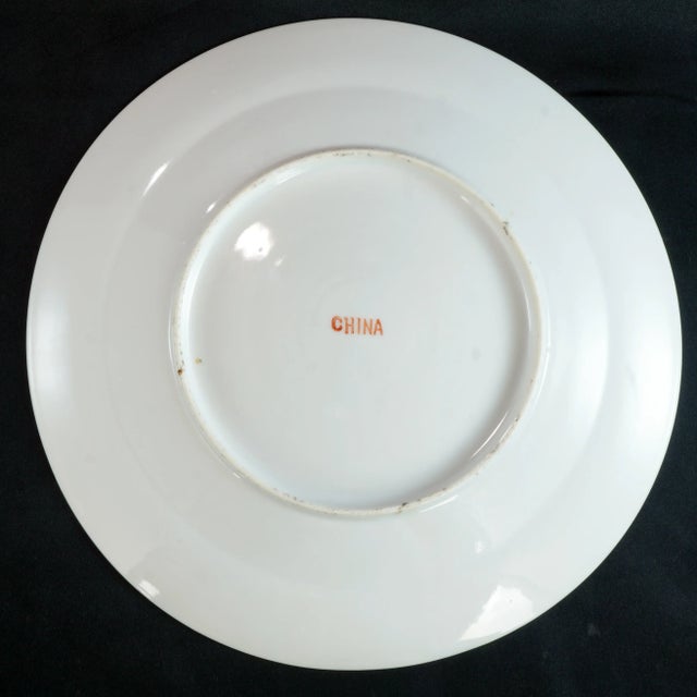 Chinese Porcelain Polychrome Cabinet Plate With Landscape Qing/Republic Period For Sale In Phoenix - Image 6 of 6