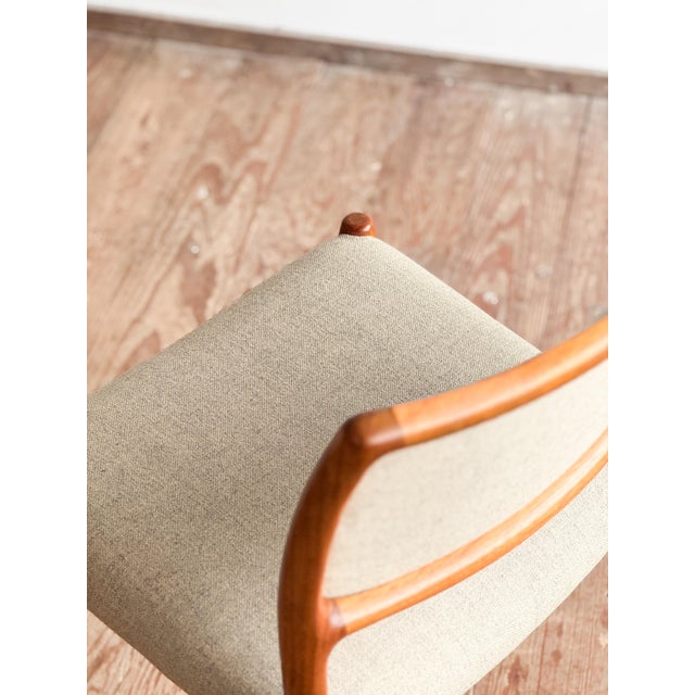 Mid-Century Model 80 Upholstered Chair by Niels O. Møller for J. L. Mollers, Set of 2 For Sale - Image 10 of 16