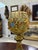 Art Deco Antique Moser Enamel and Gilt Glass Goblet, Bohemian Art Glass Chalice, 11.75 For Sale - Image 3 of 6