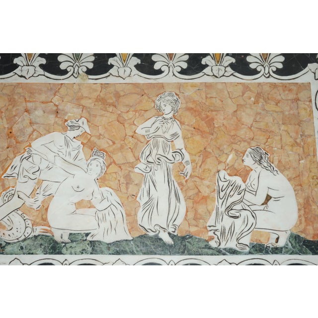 Italian Neoclassical Marble Panel or Table Top with Mosaic, 1860s For Sale - Image 12 of 18